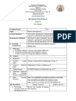 Detailed Lesson Plan On Arithmetic Sequence