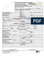 Formulario de Inscripción Ie San Vicente