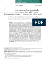 Physical Health Assessment and Cardiometabolic Monitoring Practices Across Three Adult Mental Health Inpatient Units - A Retrospective Cohort Study