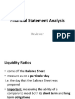 Financial Statement Analysis