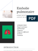 Embolie Pulmonaire Topo