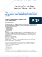 Test Bank For Nursing A Concept Based Approach To Learning Volume 1 Nccleb