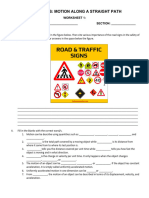 Worksheet 1 Kinematics-1