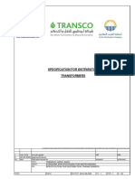 Specification For Distribution Transformers