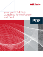 Guidelines For Testing Hepa Filters