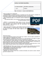 O Solo e Suas Características Naô Xohã 6º Ano