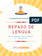 Actividades Repaso Lengua 4º Primaria