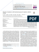 Selection of Polymers With Functional Groups For Daytime Radiative Cooling