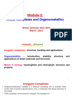 New Module-2 Inorganic and Organometallic Chem Fall-2023