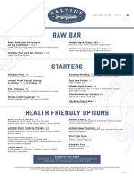 Saltine Lunch Menu