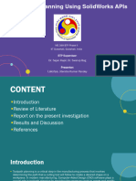 Toolpath Planning Using SolidWorks APIs