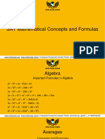 Sat Maths Formulas