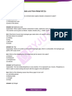 Class 8 Materials Metals and Non Metal MCQs