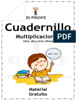 Cuadernillo Multiplicaciones 1 2 y 3 Cifras Elprofe20