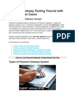 Payment Gateway Testing