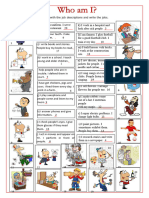 Development Jobs Worksheet-Who Am I