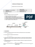 Roteiro - Experimental - Dilatação Linear - UniCEUB