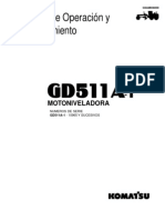 Komatsu GD511A-1 Manual de Operación y Mantenimiento GSAM038200