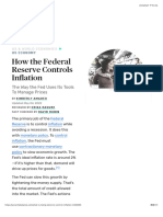 Federal Reserve Policy To Control Inflation