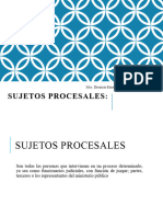 Sujetos Procesales