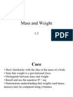 1.3 Mass and Weight