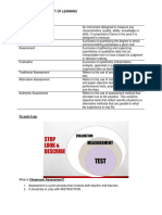 Intro To Assessment of Learning