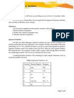 Module 3-Japanese Numbers, Days, and Time