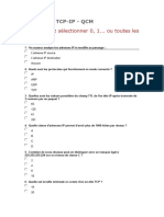 Vous Pouvez Sélectionner 0, 1... Ou Toutes Les Réponses: Protocoles TCP-IP - QCM