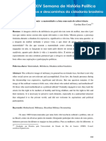 A Resistência Do Ser Mãe - A Maternidade e A Luta Como Meio de Sobrevivência