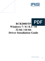 IRIS BCR200DTP Driver Installation Guide