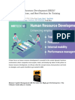 What Is Human Resource Development