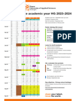 Schedule of The Academic Year HG 2023-2024