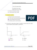 Network Analysis and Synthesis - Model - Exit Exam