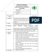  Pemantauan Berkala Pelaksanaan Prosedur Pemeliharaan Dan Sterilisasi Instrumen