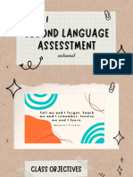 Assessment For Learning Purposes