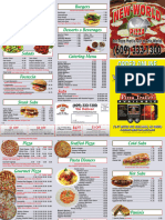 New World Pizza Menu