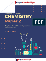 Chemistry 9701 Paper 2 - Analytical Techniques