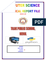 STD Xi Comp Sci Practical Report File