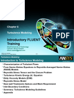 Introductory FLUENT Training: Turbulence Modeling