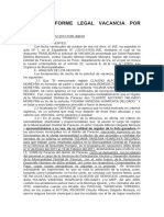 Modelo Informe Legal Vacancia Por Nepotismo