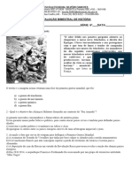 Avaliação Primeira Guerra e Revolução Russa