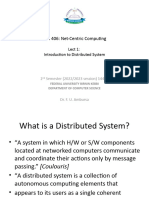 CSC - 406 - 1 - Intro To Distributed System