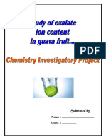 Presence of Oxalative Ions in Guava