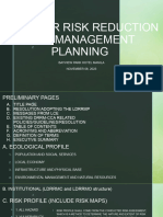 Disaster Risk Reduction and Management Planning