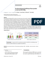 A Comparison Study of The Electrochemical Polishing of Laser Powder Bed Fusion HR 2 Stainless Steel and Alsi10Mg