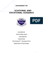 Educational and Vocational Guidance