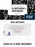 Crisis Hipertensiva e Hipotensiva