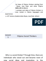 Filipino Social Thinker Qtr2 Lesson 1