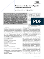 Impact of Solvent Treatment of The Superionic Argy