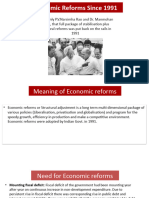 Economic Reforms Since 1991